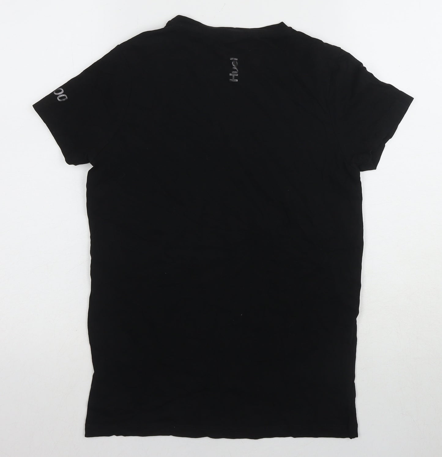 Huel Unisex Black Cotton Crew Neck T-Shirt - Size S