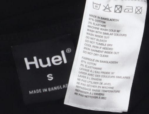 Huel Unisex Black Cotton Crew Neck T-Shirt - Size S