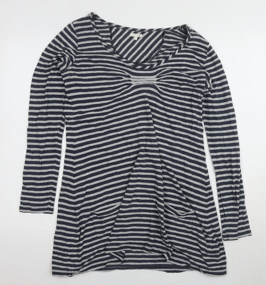 White Stuff Women’s Black Striped Long Sleeve Top