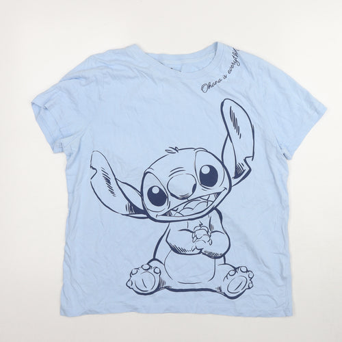 Disney Women's Blue Stitch Nightshirt - Medium