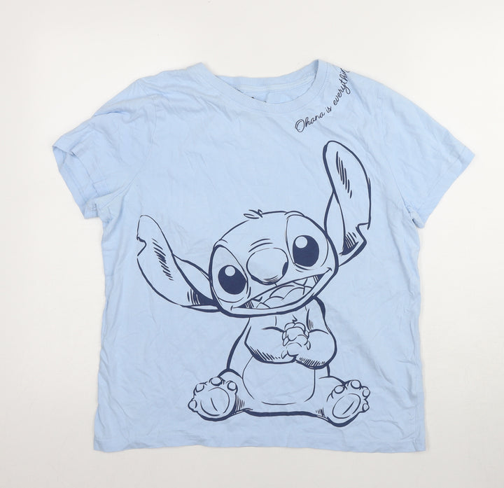 Disney Women's Blue Stitch Nightshirt - Medium
