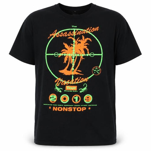 Graphic Tour T-Shirt, Black, L, Men/Teens, Short Sleeve