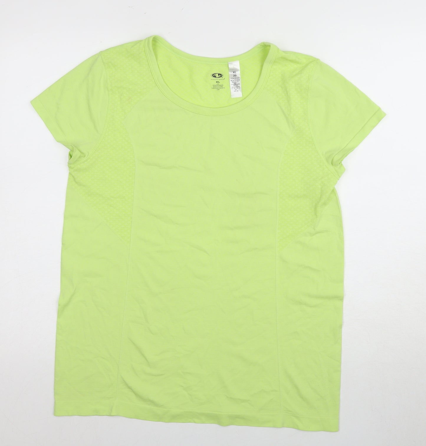 Athletic Works Unisex Green XL Gym T-Shirt