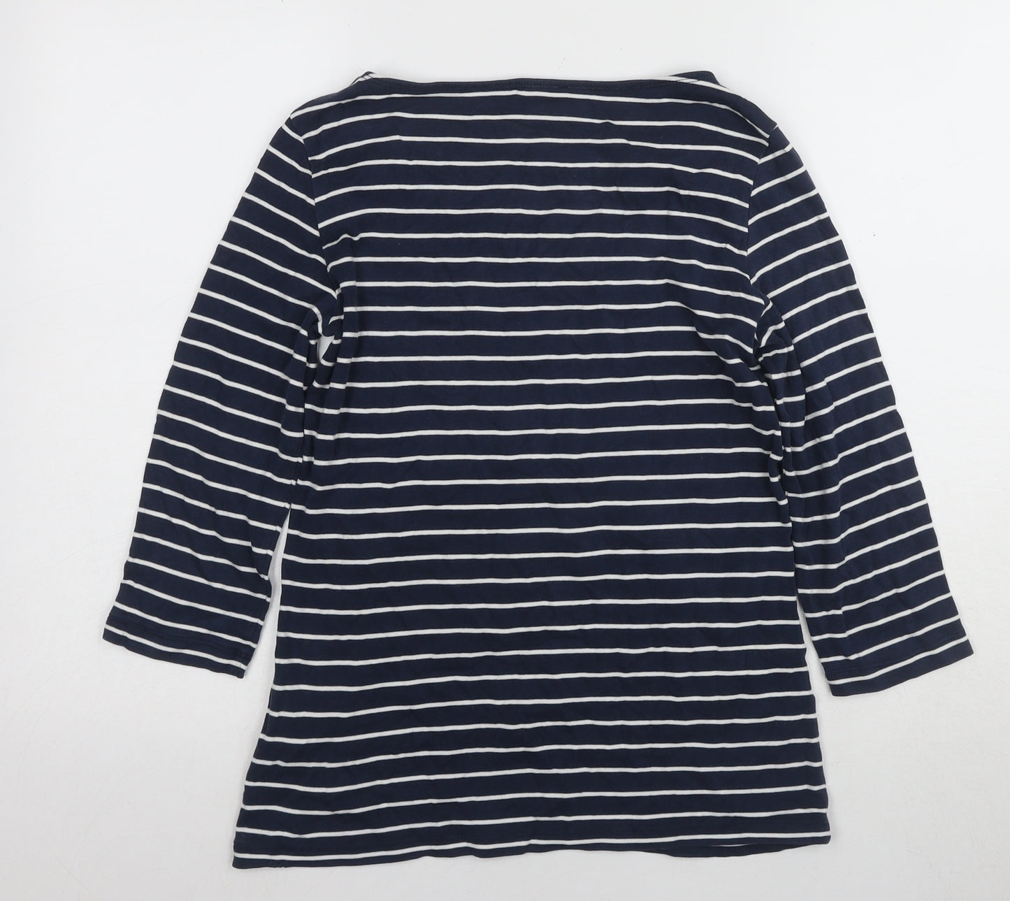 Tom Tailor Women's Blue Striped T-Shirt L