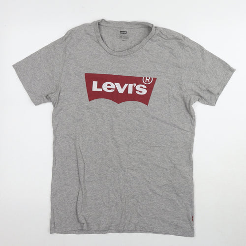 Levi's Men's Grey S Logo Graphic T-Shirt