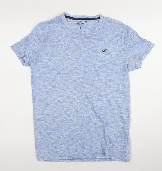 Hollister Men's Blue Cotton Crew Neck T-Shirt Size S