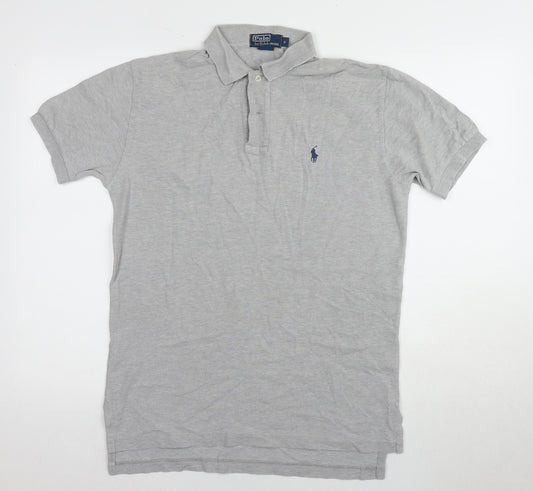 Ralph Lauren Men's Grey Polo Shirt, Size S, Casual