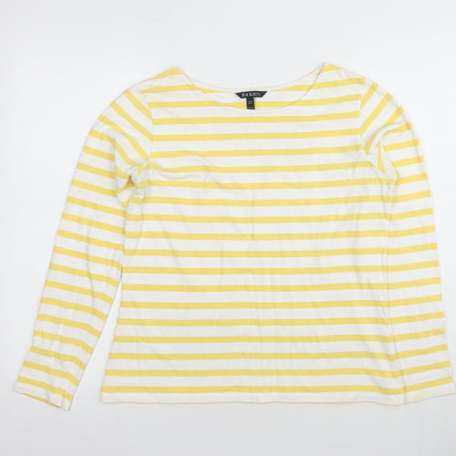 Baukjen Women's Yellow Striped Long Sleeve T-Shirt