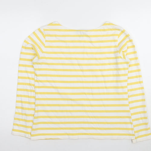 Baukjen Women's Yellow Striped Long Sleeve T-Shirt