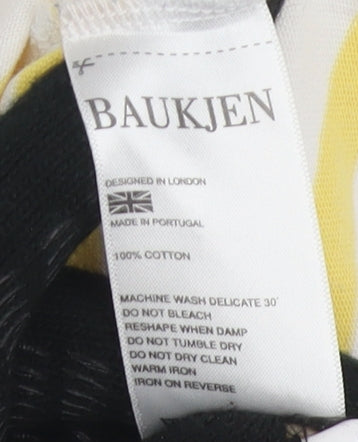 Baukjen Women's Yellow Striped Long Sleeve T-Shirt