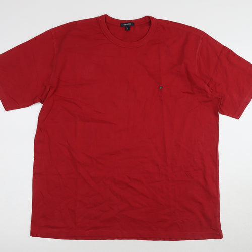 Red Green Men's Red L Solid Short Sleeve T-Shirt