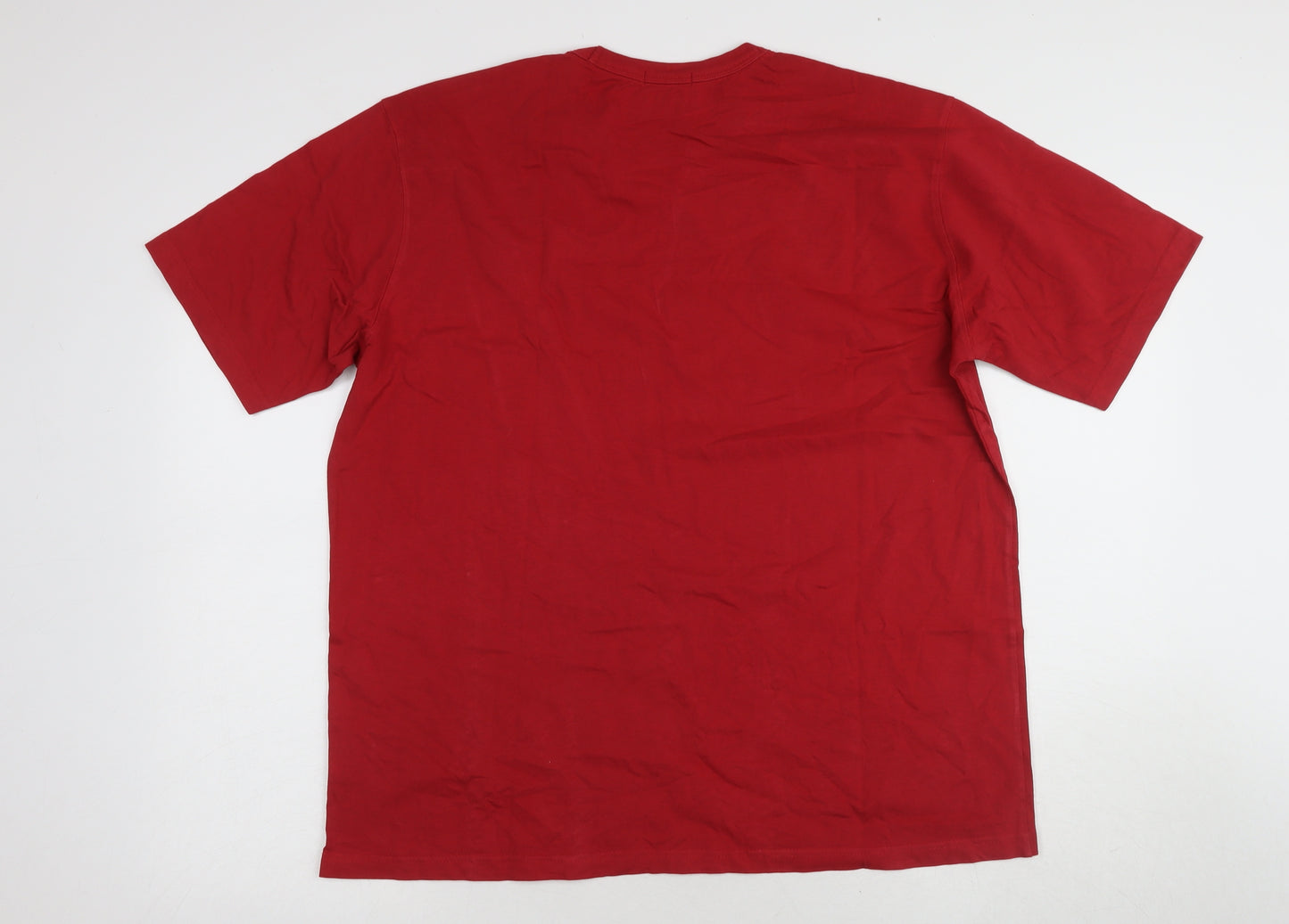 Red Green Men's Red L Solid Short Sleeve T-Shirt