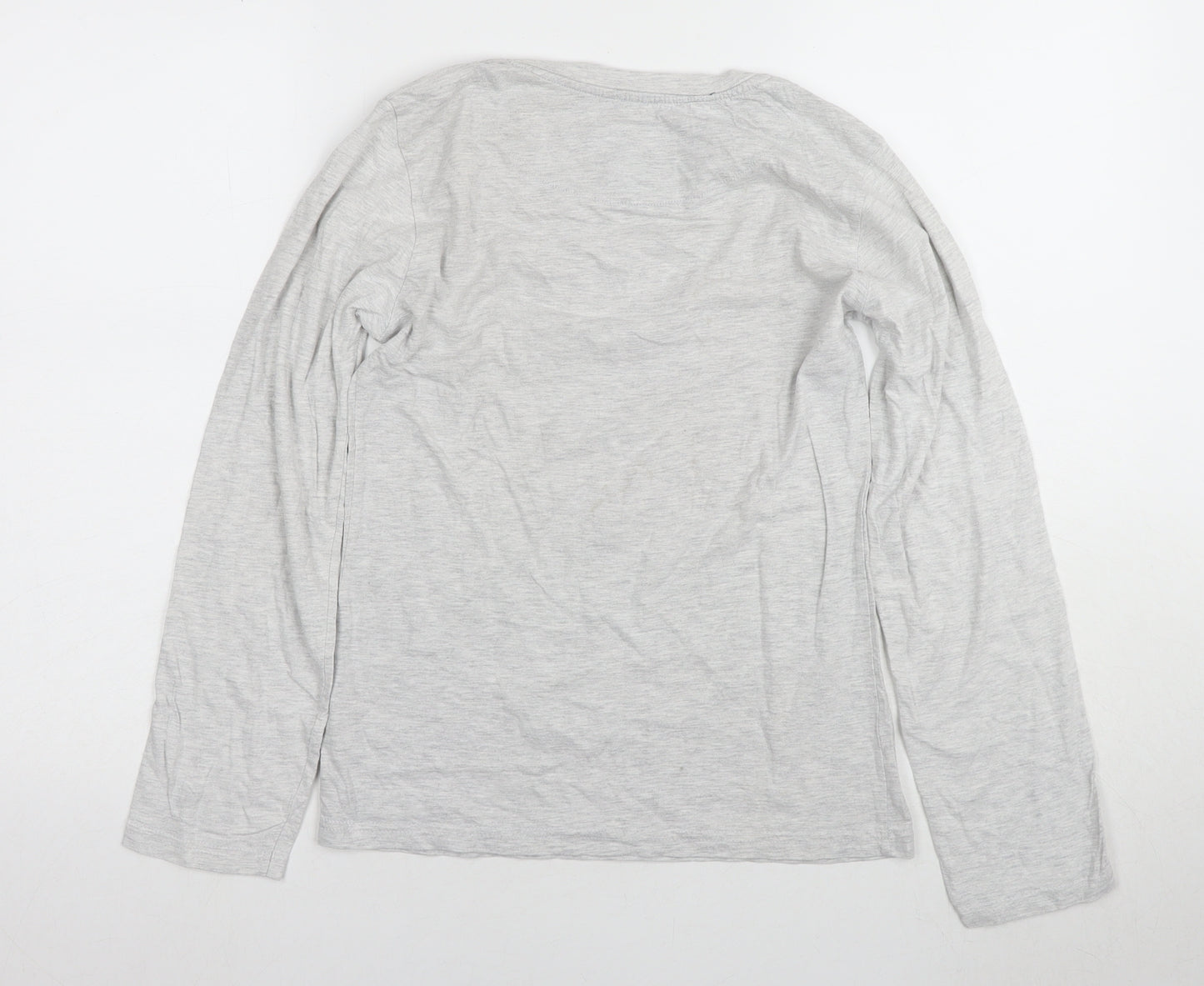 Disney Women's Grey Stitch Long Sleeve Pyjama Top