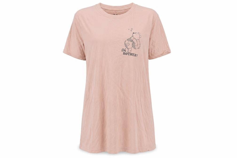 Disney Women's Pink Winnie the Pooh Chemise Nightshirt, Size 12-14