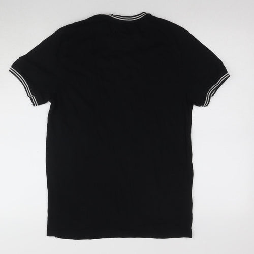 Brave Soul Men's Black Medium Crew Neck T-Shirt