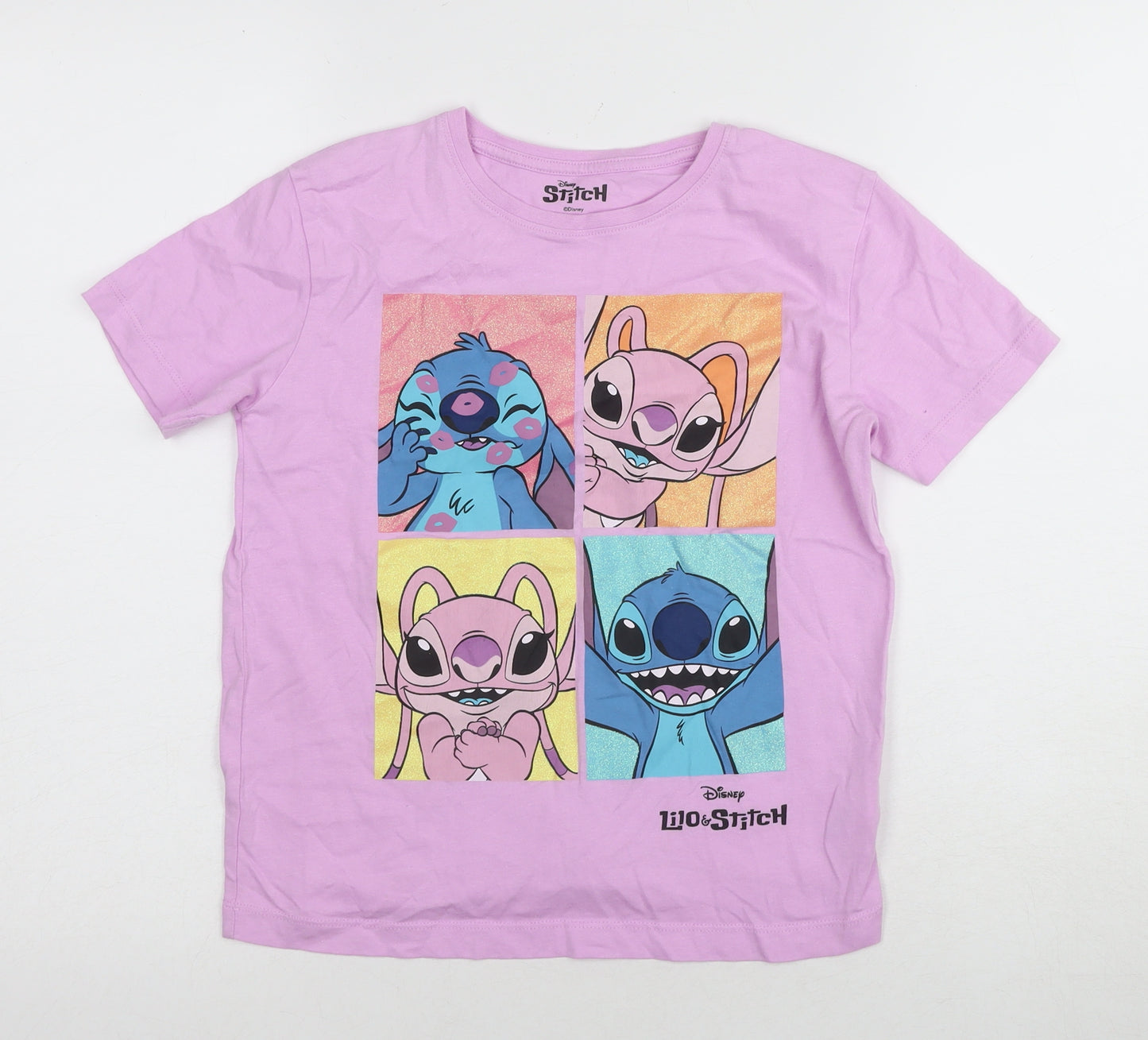 Nutmeg Girls Purple Lilo & Stitch T-Shirt 10-11 Years