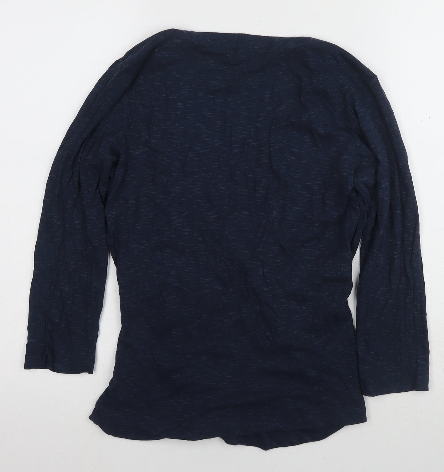 Fat Face Women's Blue Wrap Top, UK 12, Casual Cotton