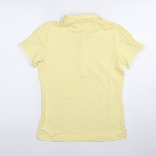 Green Lamb Women's Yellow XS Collared Polo Shirt