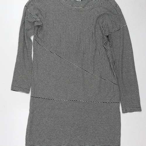 Komodo Women's Black Striped Shift Dress