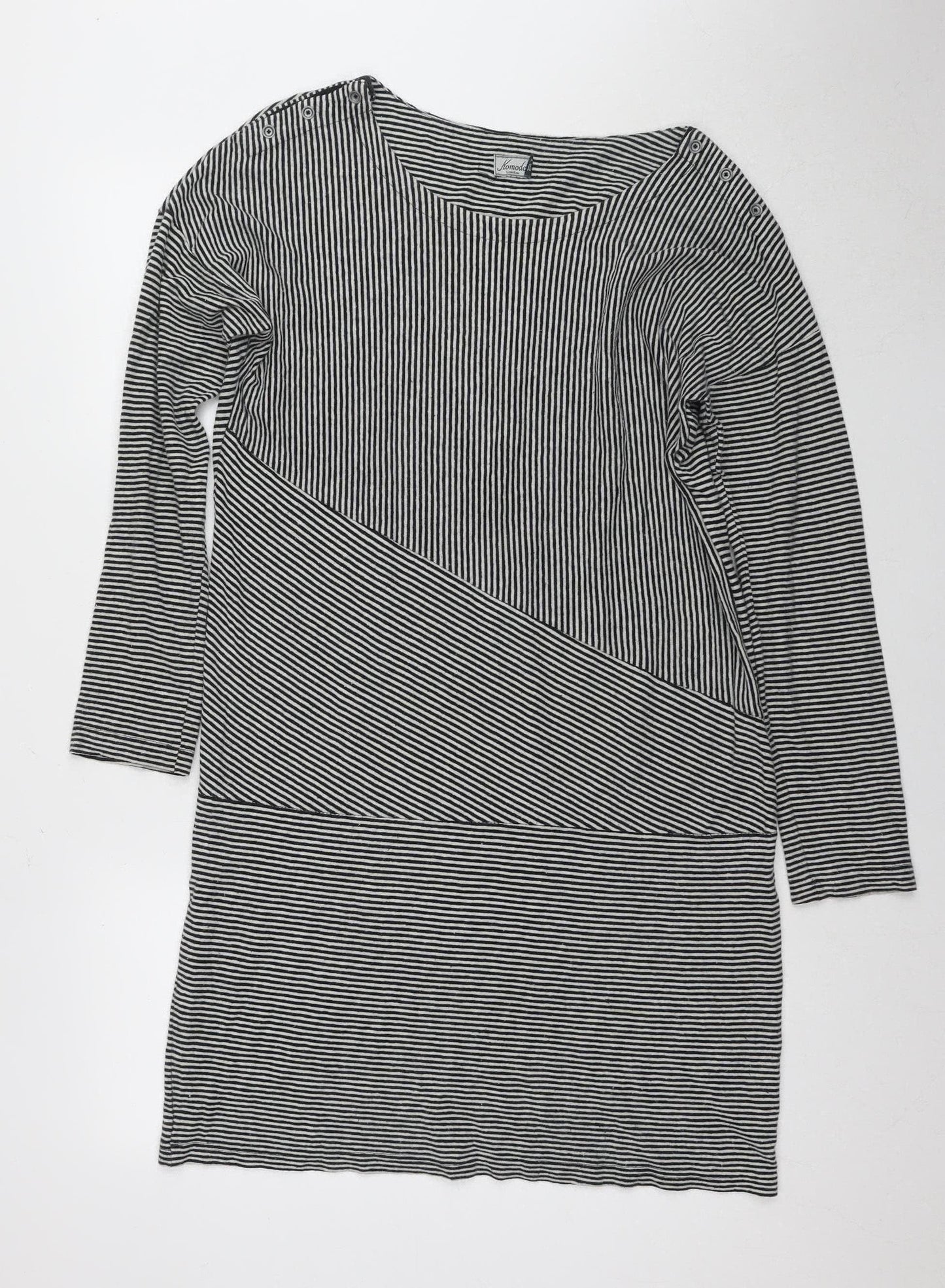 Komodo Women's Black Striped Shift Dress