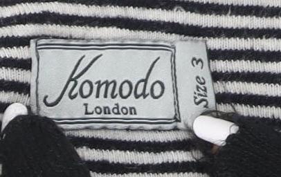 Komodo Women's Black Striped Shift Dress
