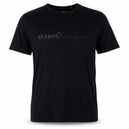 Puma Men's Black M Cotton Crew Neck T-Shirt