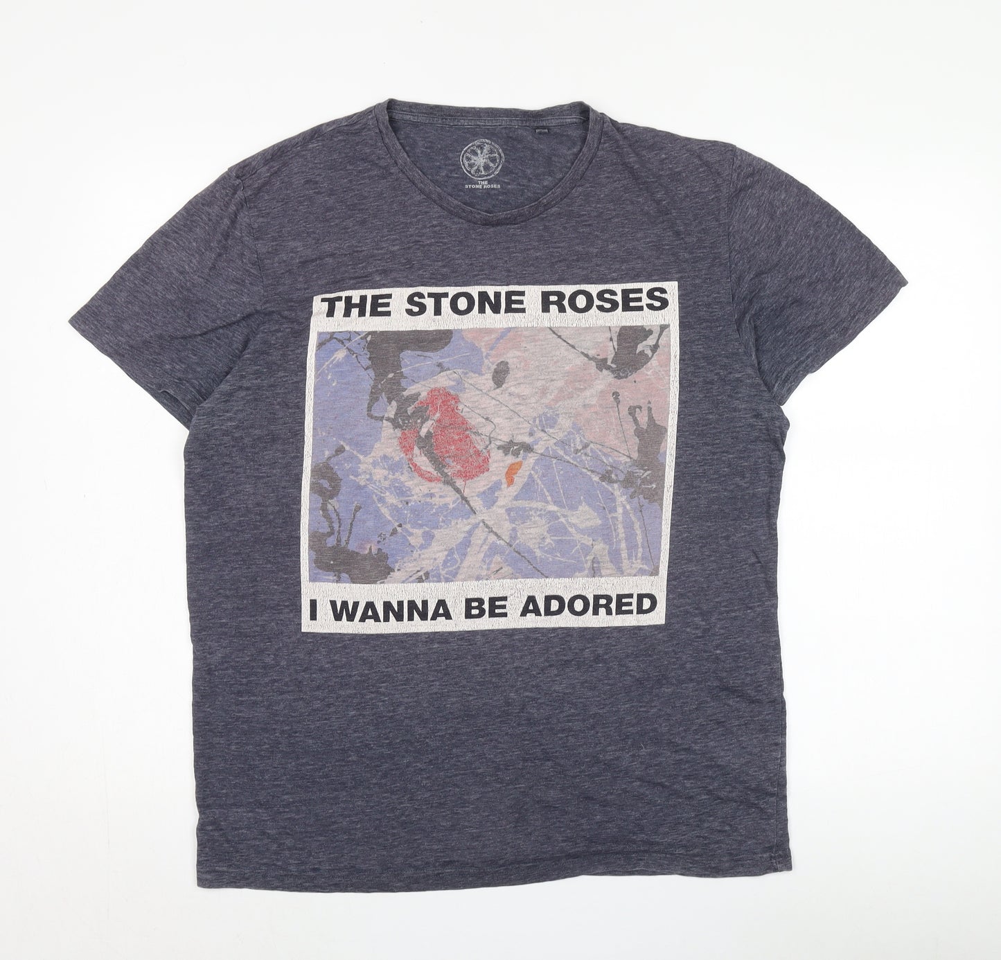 Next Men's Blue Band T-Shirt - Large, Short Sleeve