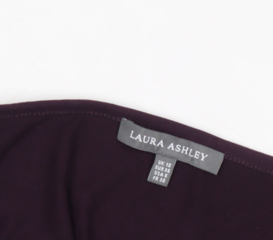 Laura Ashley Women's Purple Rhinestone T-Shirt Size 10