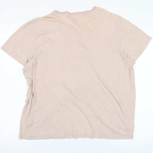 GAP Unisex Adults Beige XL Basic T-Shirt