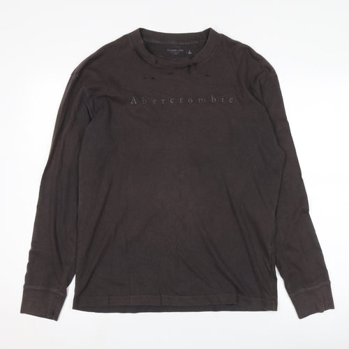Abercrombie & Fitch Brown Men's Long Sleeve T-Shirt S