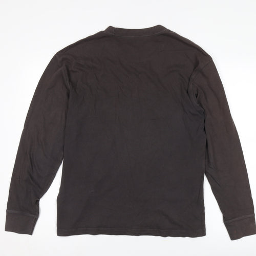 Abercrombie & Fitch Brown Men's Long Sleeve T-Shirt S