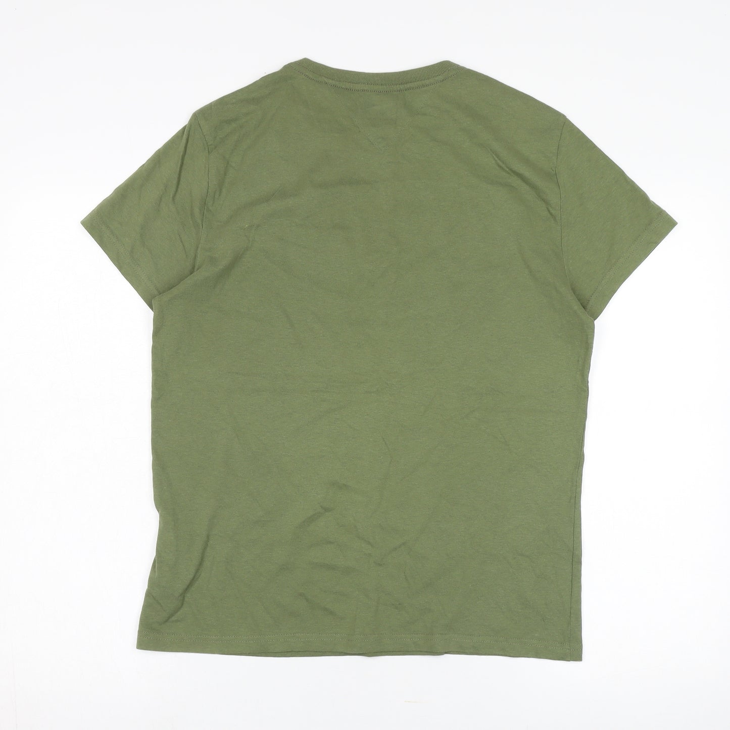 Tommy Hilfiger Unisex Green T-Shirt, S, Casual Style