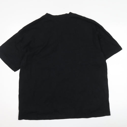 AllSaints Men's Black Crew Neck T-Shirt, Size L