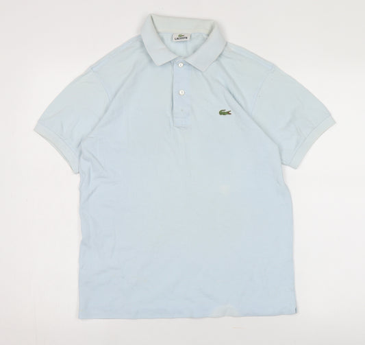 Lacoste Men's Blue Polo Shirt, M, Short Sleeve