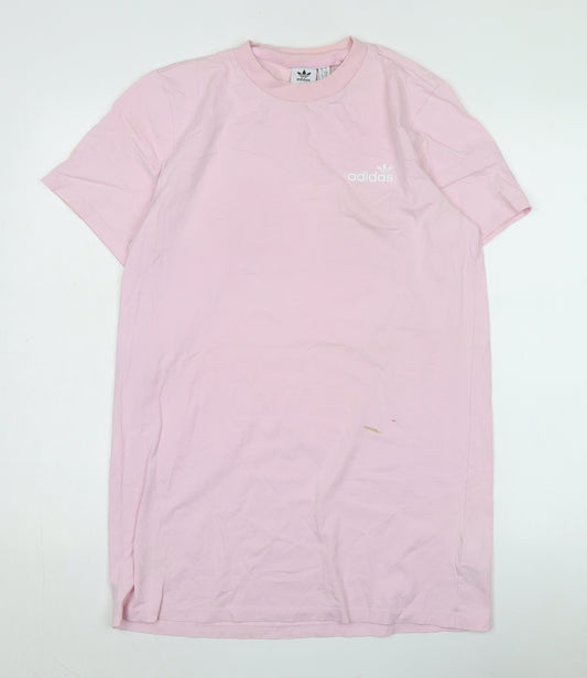 Adidas Women's Pink T-Shirt Dress Size 10