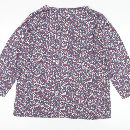 Izle Women's Multicoloured Floral Blouse Size 14