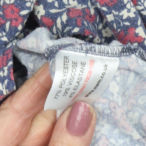 Izle Women's Multicoloured Floral Blouse Size 14