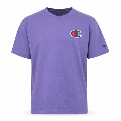 Champion Men's Purple Cotton Crew Neck T-Shirt M