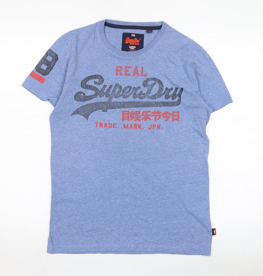 SuperDry Men's Blue S Graphic Print T-Shirt