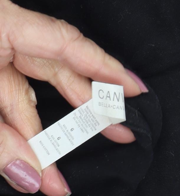 BELLA + CANVAS Men's Black Graphic T-Shirt L