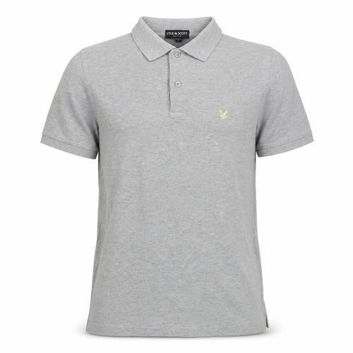 Lyle & Scott Men's Grey Polo Shirt, Size S, Short Sleeve