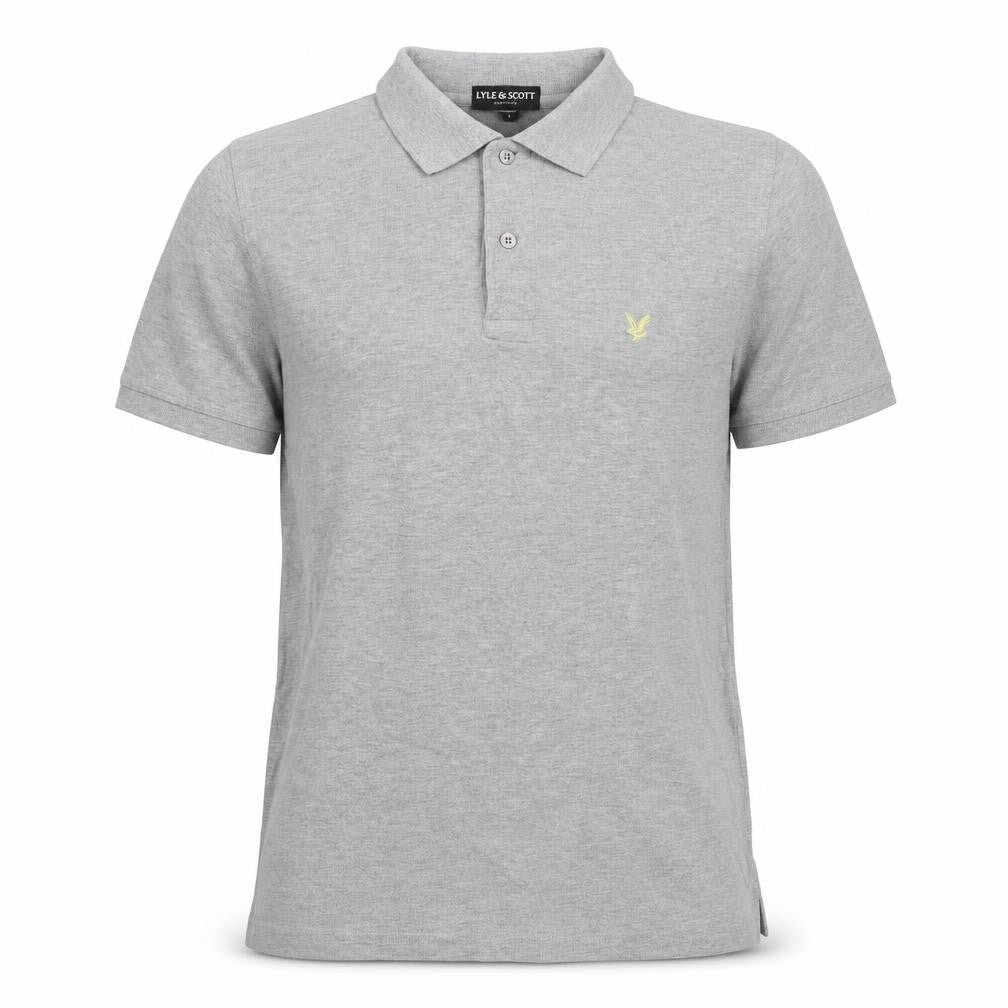 Lyle & Scott Men's Grey Polo Shirt, Size S, Short Sleeve