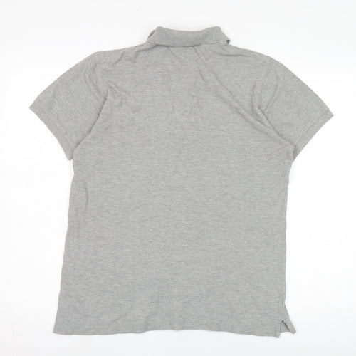 Lyle & Scott Men's Grey Polo Shirt, Size S, Short Sleeve