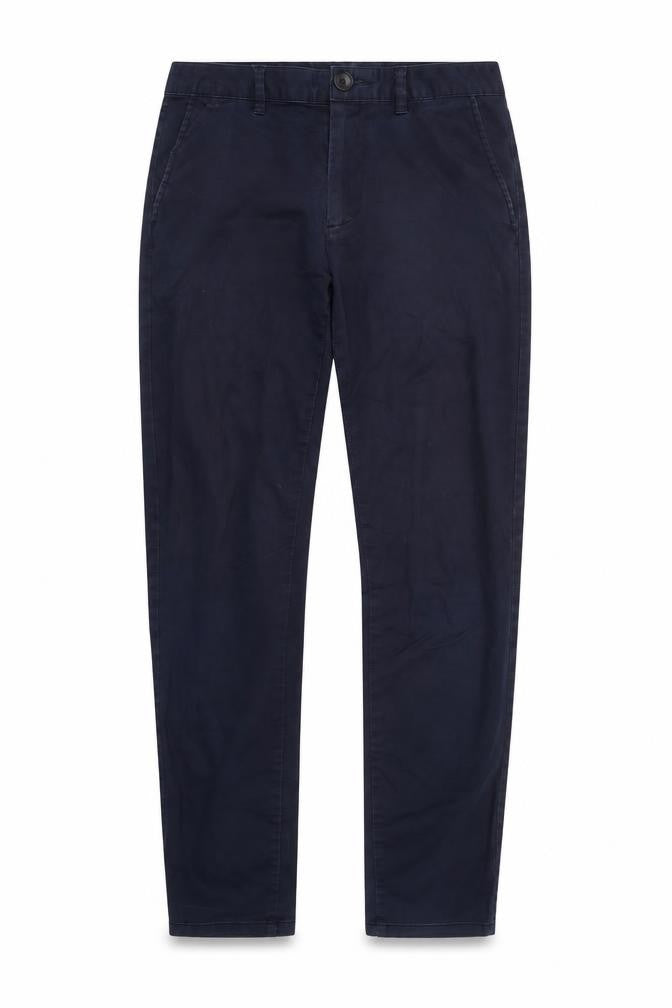 Front view of SELECTED Men's Blue Slim Fit Chino Trousers, size 30