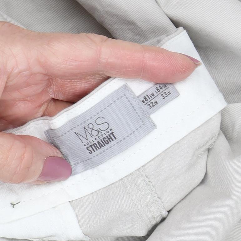 Marks and Spencer Men’s Beige Chino Trousers Size 34