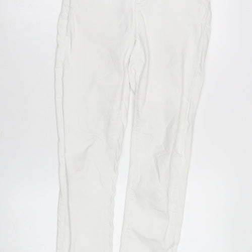 Oasis Women's White Size 8 Skinny Trousers - Excellent