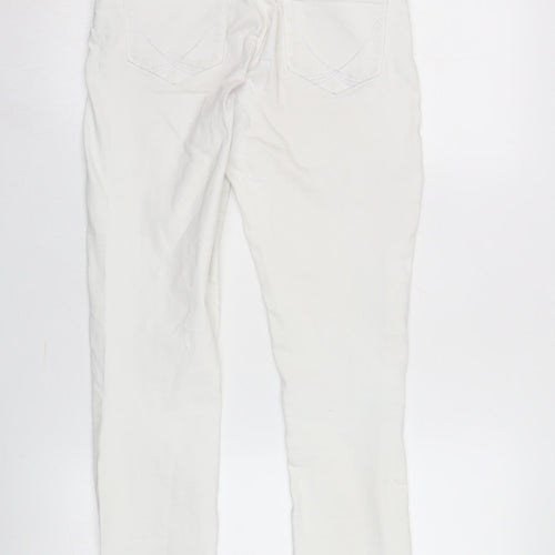 Oasis Women's White Size 8 Skinny Trousers - Excellent