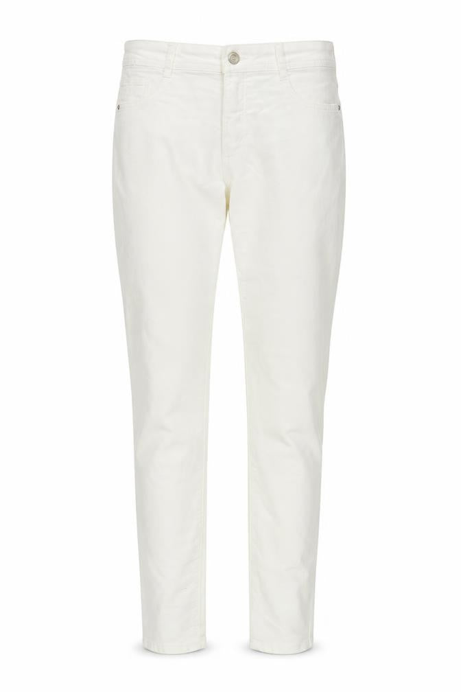 Bershka Women's White Skinny Trousers Size 10
