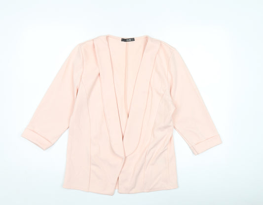 Quiz Women's Pink Size 14 Jacket 3/4 Sleeve