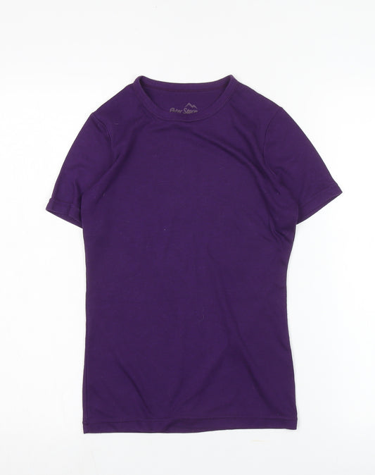 Peter Storm Women's Purple T-Shirt, Size 12, Crew Neck